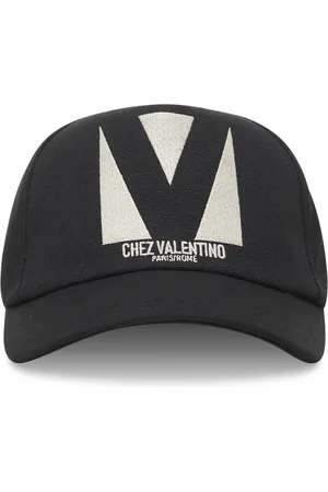VALENTINO GARAVANI Tilbehør, Herre, Sort, 57 CM, Bomuld, Chez Valentino Baseball Cap