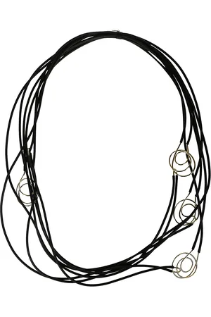 LIVIANA CONTI Tilbehør, Dame, Sort, ONE SIZE, Uld, Keramisk Guld Multistrand Halskæde