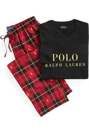 Ralph Lauren Nightwear & Lounge, Herre, Flerfarvet, S, Behageligt Nattøj Sæt