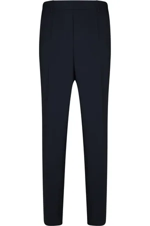 BLANCA Bukser, Dame, Blå, S, Polyester, Blå Højtaljede Skræddersyede Bukser
