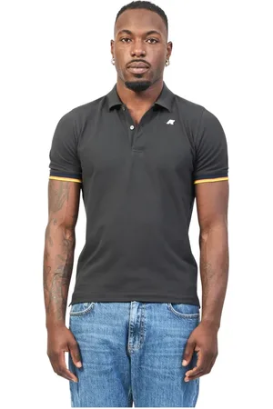 K-Way Top, Herre, Sort, M, Stretch Cotton Polo Shirt Vincent