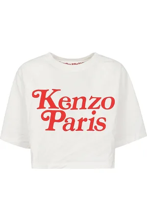 Kenzo Top, Dame, Hvid, L, Bomuld, Bomulds T-shirt