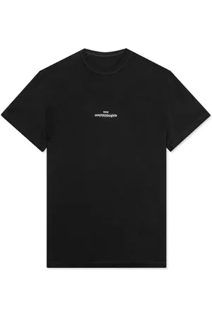 Maison Margiela Top, Herre, Sort, 2XS, Bomuld, Sort Bomuld T-Shirt