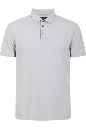 ZANONE Top, Herre, Grå, L, Bomuld, Polo i fin stof, Raffineret design