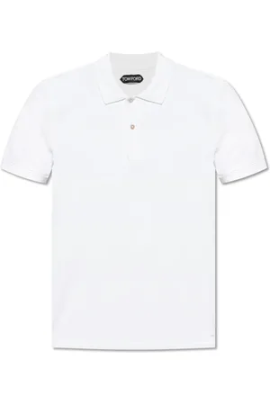 Tom Ford Top, Herre, Hvid, M, Bomuld, Bomulds Polo Shirt