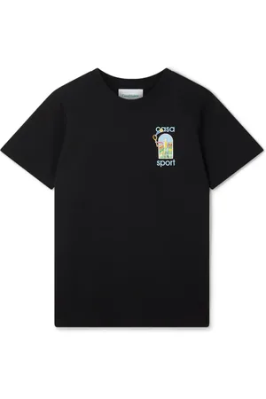 Casablanca Top, Herre, Sort, XL, Bomuld, Farverig Kunstnerisk T-Shirt Sort