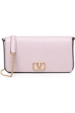 VALENTINO GARAVANI Taske, Dame, Lilla, ONE SIZE, Uld, Antik Messing Finish Kæde Skuldertaske