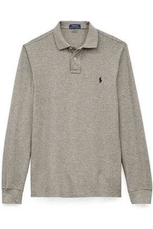 Ralph Lauren Top, Herre, Grå, M, Afslappet T-shirt
