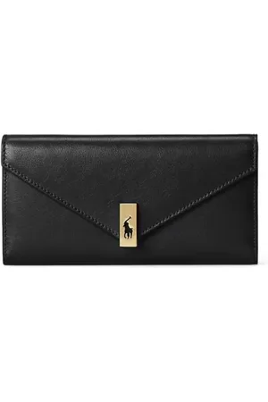Ralph Lauren Tilbehør, Dame, Sort, ONE SIZE, Læder, Elegant Læderpung