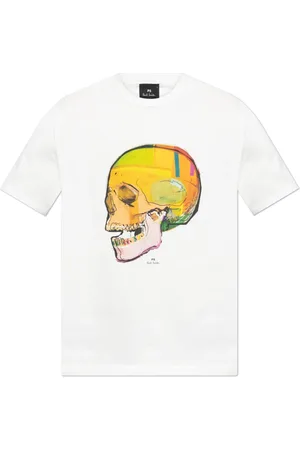 Paul Smith Top, Herre, Hvid, M, Bomuld, Printed T-shirt