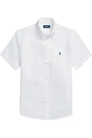 Ralph Lauren Skjorte, Herre, Hvid, 2XL, Bomuld, Casual Skjorte
