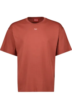 Diesel Top, Herre, Rød, S, Bomuld, Orange T-Boxt-D Unisex Bomuld T-shirt
