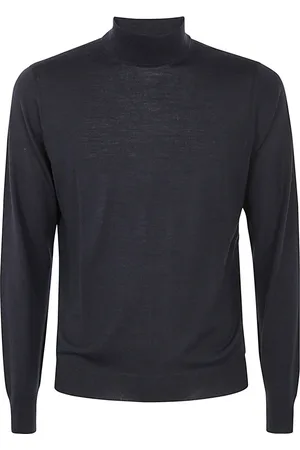 DRUMOHR Strik, Herre, Blå, 3XL, Moderne Turtleneck Sweater