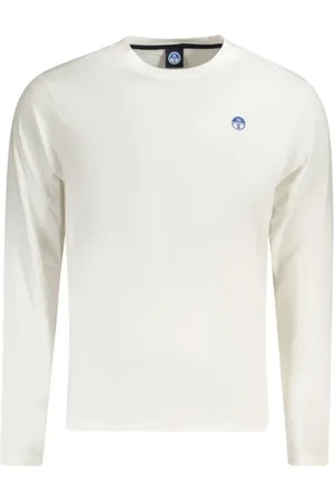 North Sails Top, Herre, Hvid, S, Logo Appliqué Crew Neck Cotton T-Shirt