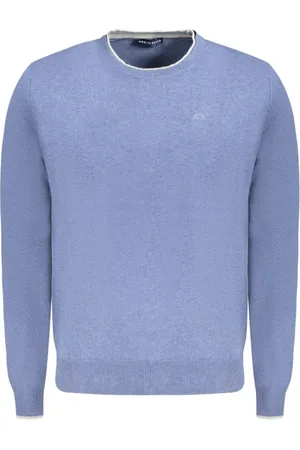 North Sails Strik, Herre, Blå, XL, Bomuld, Nautisk Crew Neck Bomuldssweater