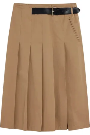 SEMICOUTURE Nederdel, Dame, , XS, Bomuld, Midi Trench Nederdel med Bælte