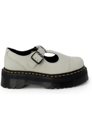 Dr. Martens Sko, Dame, Grøn, 40 EU, Læder, Grøn Ruskind Mary Jane Flade Sko