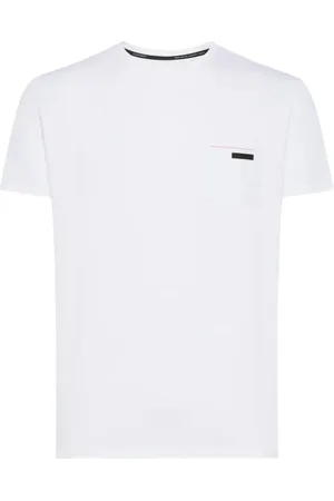 RRD Top, Herre, Hvid, L, Bomuld, Monokrom Blød Strik T-shirt med Surflex® Lomme