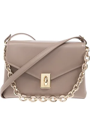 Furla Taske, Dame, Grå, ONE SIZE, Uld, Skuldertaske Meridiana Medium
