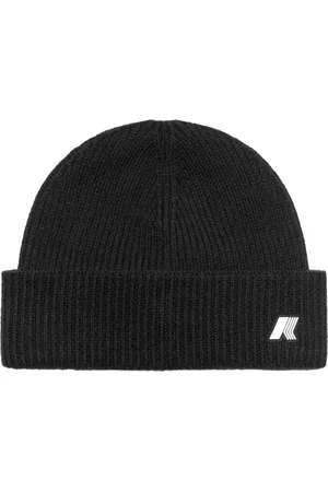 K-Way Tilbehør, unisex, Sort, ONE SIZE, Uld, Strikket Beanie Hue Uldblanding