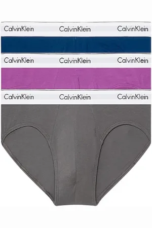 Calvin Klein Undertøj, Herre, Flerfarvet, L, Bomuld, Multifarvet Bomuld Hip Brief Pakke