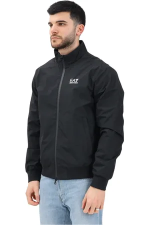 EA7 Jakke, Herre, Sort, 2XL, Sort vindjakke forår sommer