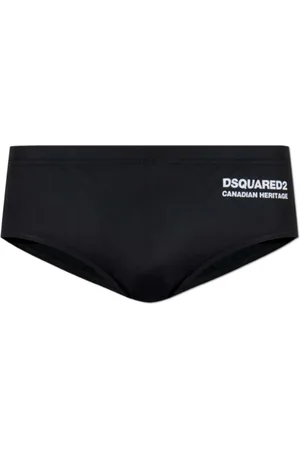 Dsquared2 Badetøj, Herre, Sort, M, Sort Havetøj Vintage Stil Badetøj