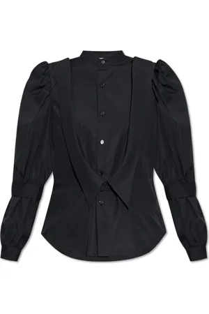 Comme des Garçons Bluser & Skjorter, Dame, Sort, S, Bomuld, Skjorte med puffærmer