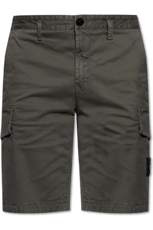 Stone Island Shorts, Herre, Grøn, W31, Bomuld, Logo Shorts