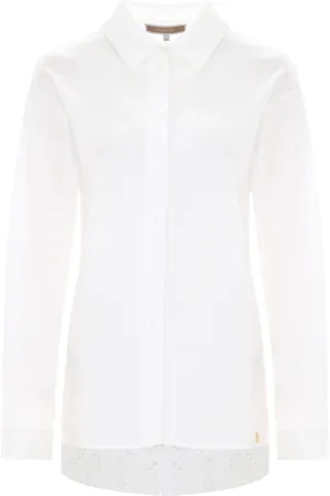 Kocca Bluser & Skjorter, Dame, Hvid, S, Bomuld, Bluser