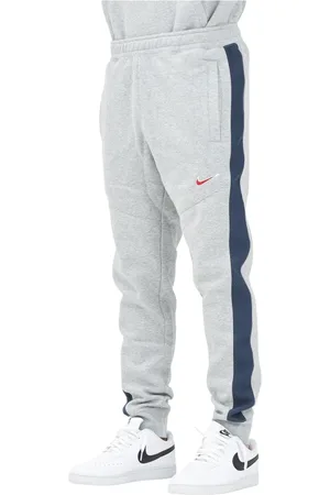 Nike Bukser, Herre, Grå, XL, Bomuld, Sporty Grå Retro Stil Bukser