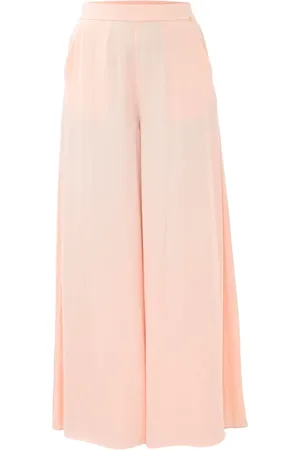 Kocca Bukser, Dame, Lyserød, M, Elegant Wide-Leg Bukser with Pockets