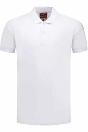 Parajumpers Top, Herre, Hvid, XL, Bomuld, Hvid Gangapuma Polo Shirt med Logo