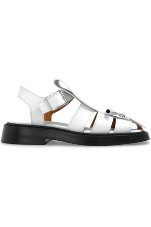 Alexander McQueen Sko, Dame, Hvid, 37 1/2 EU, Læder, Lædersandaler
