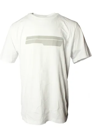 HUGO BOSS Top, Herre, Hvid, 2XL, Bomuld, Hvid T-shirt