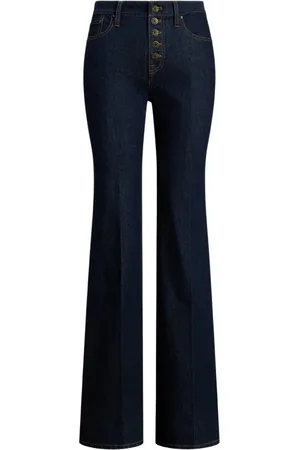 Ralph Lauren Jeans, Dame, Blå, S, Bomuld, Jeans High Rise Flare