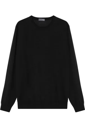 DRUMOHR Strik, Herre, Sort, 2XL, Uld, Rundhals sweater