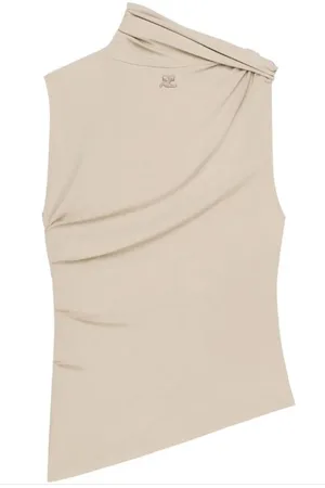 Courrèges Top, Dame, , XS, Draperet Ærmeløs Top