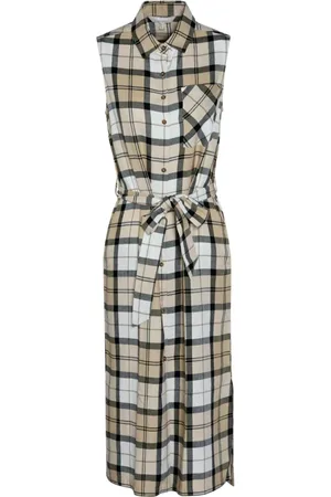 Barbour Kjole, Dame, , L, Agnes Midi Kjole i Tartan