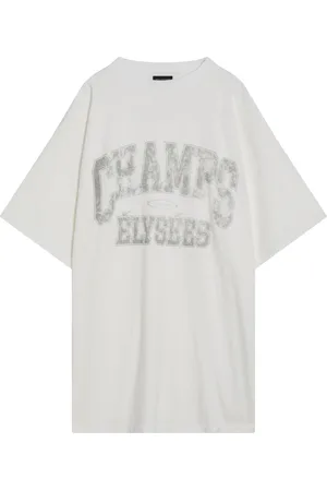 Balenciaga Top, Herre, Hvid, S, Hamp, Kortærmet rund hals T-shirt
