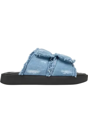 INUIKII Sko, Dame, Blå, 38 EU, Læder, Lys Blå Classic Jeans Slipper