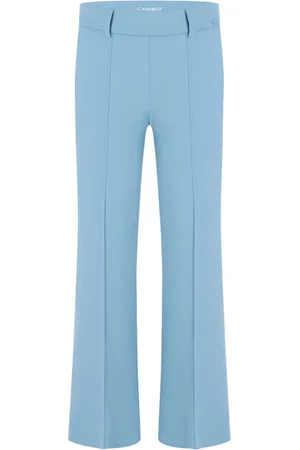 Cambio Bukser, Dame, Blå, 2XL, Behagelige Francoise Cropped Bukser med Elastisk Talje