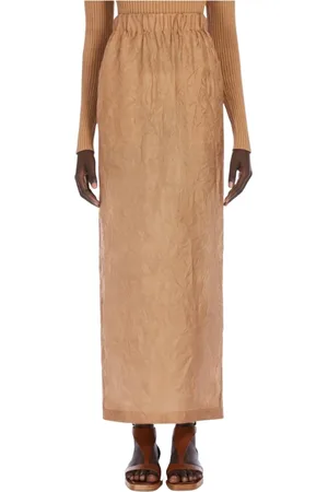 Max Mara Nederdel, Dame, , M, Bronze Brown Nederdel Elegant Stil
