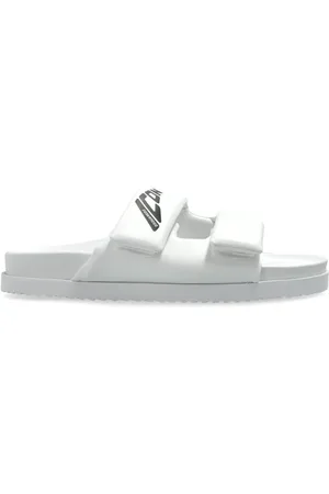 Dsquared2 Sko, Herre, Hvid, 43 EU, Uld, Trykte flip-flops