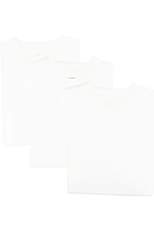 Jil Sander Top, Herre, Hvid, L, Bomuld, Luksus Hvid T-shirt Sæt