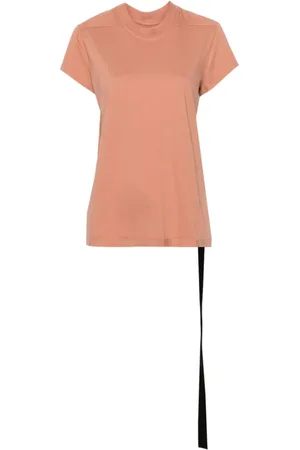 Rick Owens Top, Dame, Lyserød, L, Bomuld, Bomuld T-shirt med Small Level