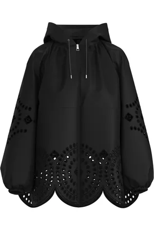 HUGO BOSS Jakke, Dame, Sort, L, Polyester, Hættetrøje Blonder Detaljer Sort