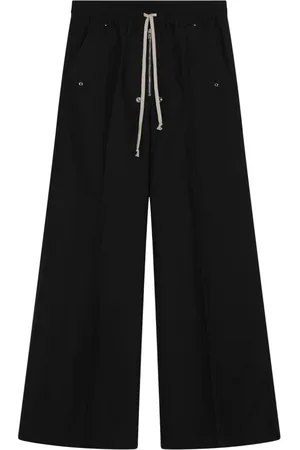 Rick Owens Bukser, Herre, Sort, L, Bomuld, Baggy Loose Bukser Moncler Stil