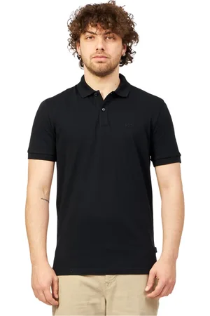 HUGO BOSS Top, Herre, Sort, 2XL, Bomuld, Regular Fit Polo Shirt