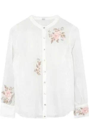 gustav Bluser & Skjorter, Dame, Hvid, 3XL, Uld, Carmen Off- Skjorte